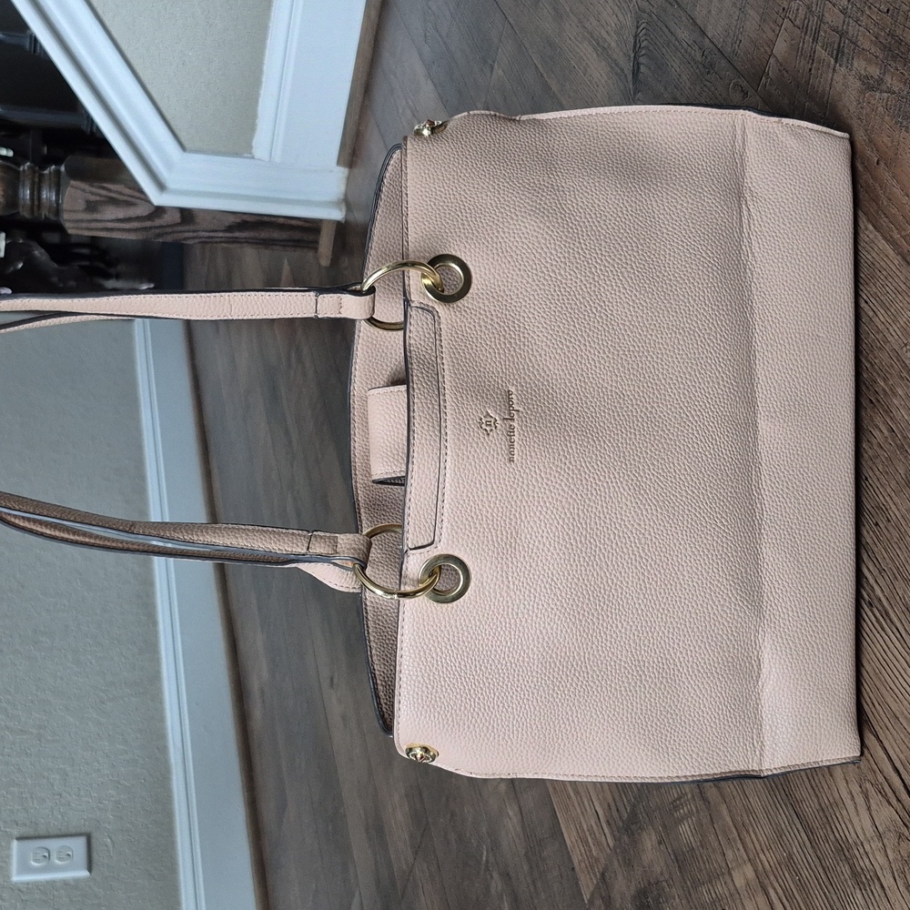 Nanette Lepore Beige Vegan Leather Tote, Purse